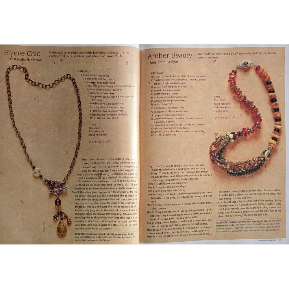 Stringing Magazine Spring 2006 Over 150 Designs And How To Create Them - Picture 11 of 16